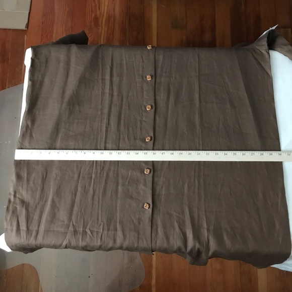 COLDWATER CREEK Linen Tunic Brown Long Sleeve Duster Jacket Women’s Plus Size 24 - Picture 12 of 16